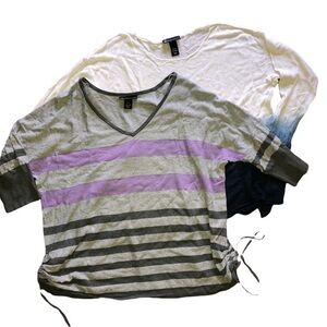 Lane Bryant lightweight stripped sweaters